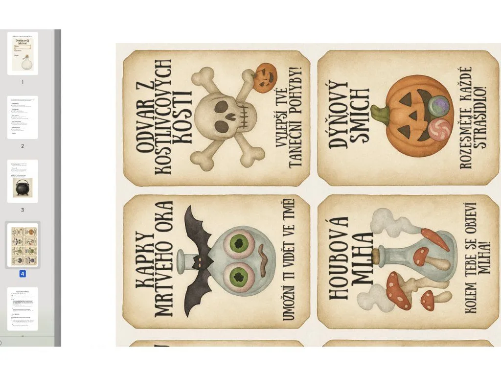 Halloween — výukový balíček pro MŠ a ZŠ | Pracovní listy a hry